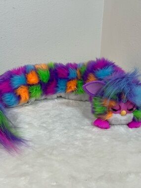 FURBY DJ Interactive Toy Super Snuggly Rainbow Electronic Plush Music & Lights